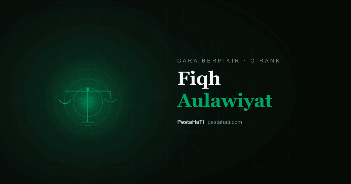 Fiqh Aulawiyat: Ilmu Menata Prioritas yang Sering Disalahpahami