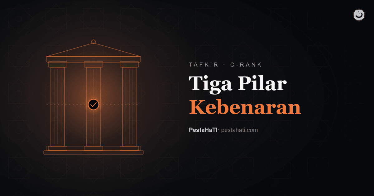 Tiga Pilar Kebenaran: Cara Menguji Apa Pun yang Kamu Yakini