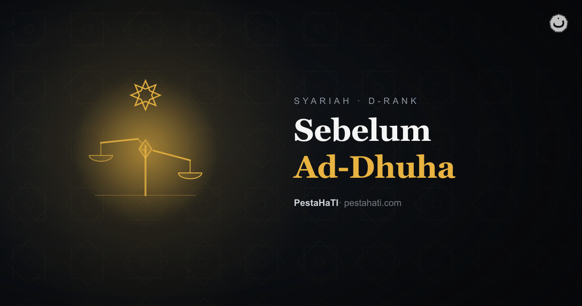 Sebelum Ad-Dhuha: Kasus yang Lebih Berat, Hukumnya Sendiri Diperdebatkan