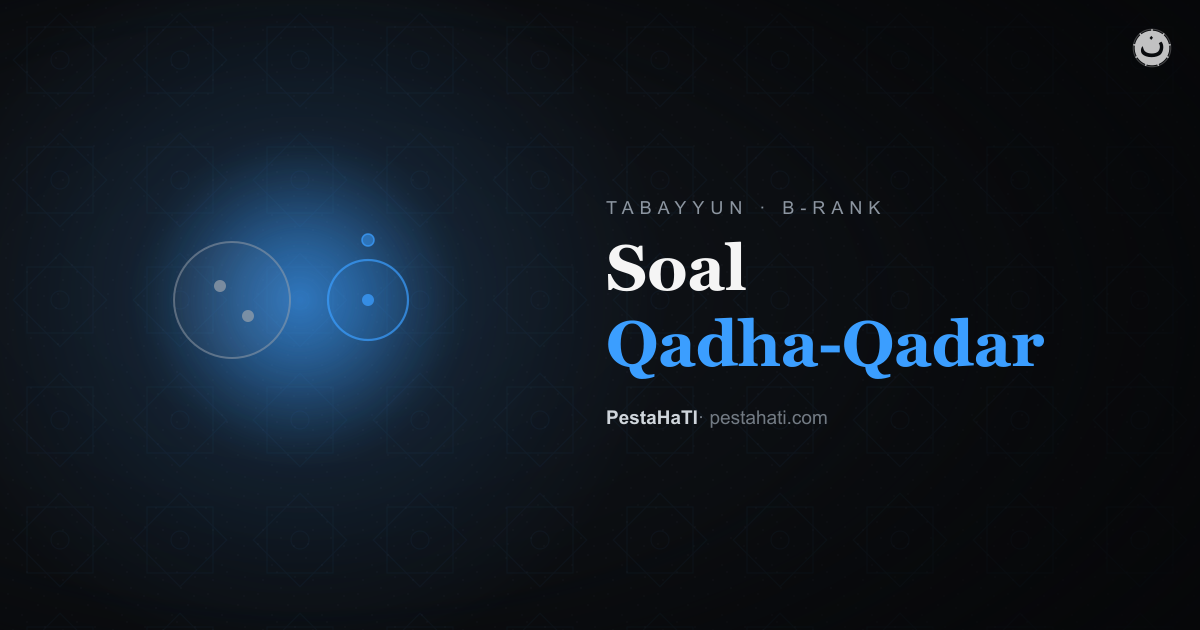 Soal Qadha-Qadar: Kontroversi yang Perlu Dibaca Dua Sisi