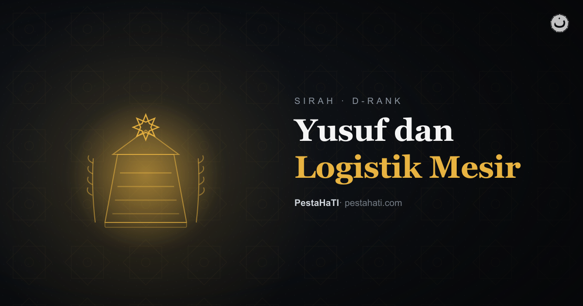 Yusuf dan Logistik Mesir: Saat Seorang Nabi Mengurus Pangan Negeri